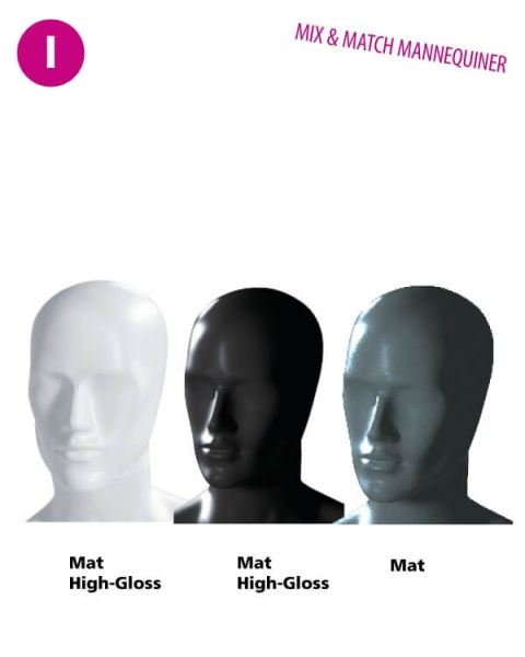 Herre mannequinhoved - abstrakt