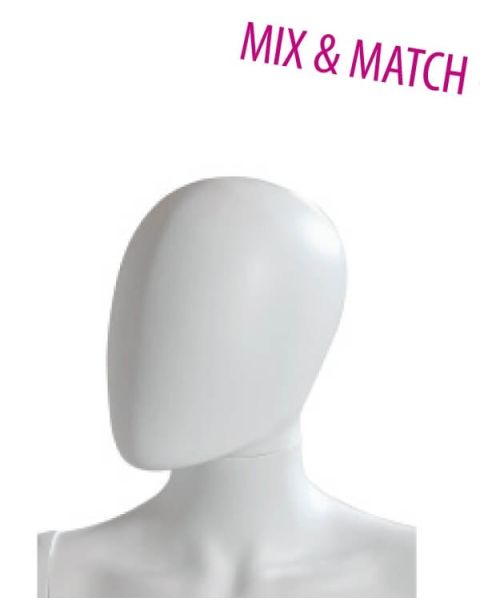 Herre mannequinhoved u/ ansigtstræk