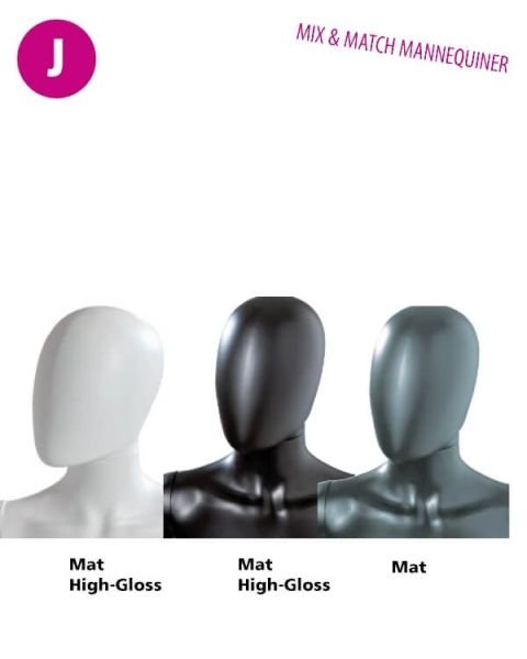 Herre mannequinhoved u/ ansigtstræk