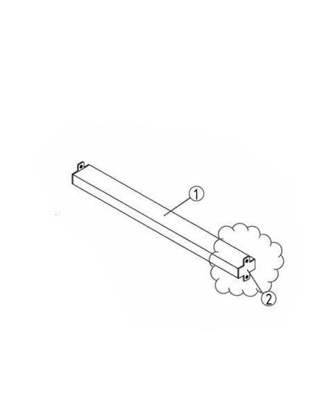 Samlestykke til Framework, 60 cm, sort