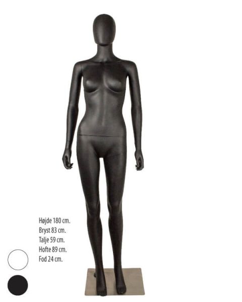 Damemannequin u/ ansigtstræk