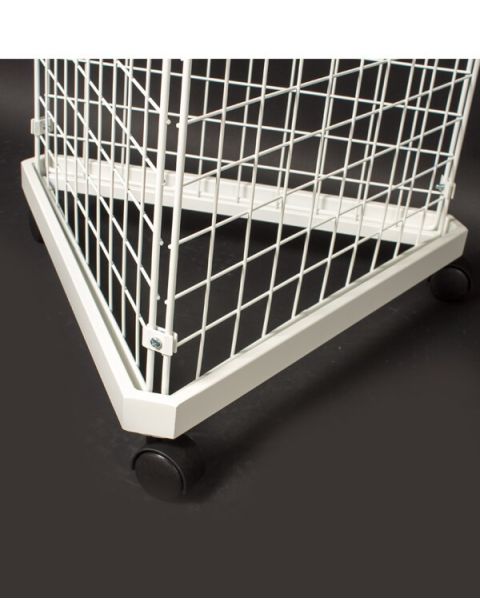 3-kantet fod t/ gitter - Hvid