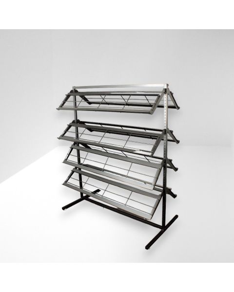 Skostativ - dobbeltsidet. Sort