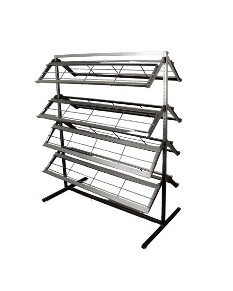 Skostativ - dobbeltsidet. Sort