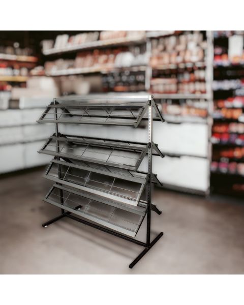 Skostativ - dobbeltsidet. Sort