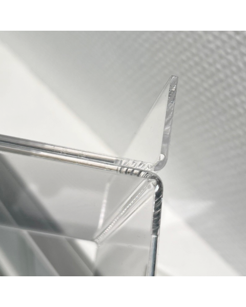 Skilteholder til bord, A6 - lige (åben i bunden)