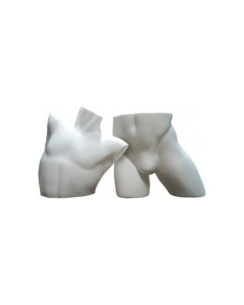 Herretorso, flamingo, hvid, 2 delt