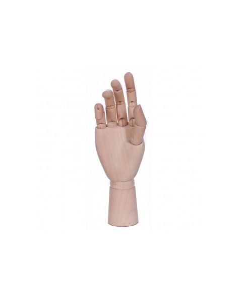 Display hånd, dame, højre, lys træ, 25,5 cm,