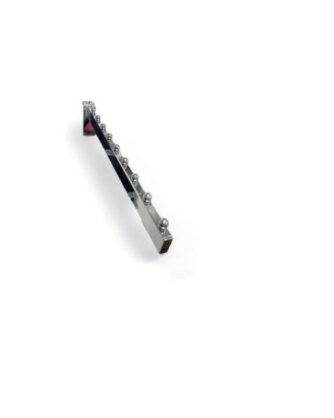 Fronthæng, til panel, skrå, med kugler, krom, 32 cm. Light