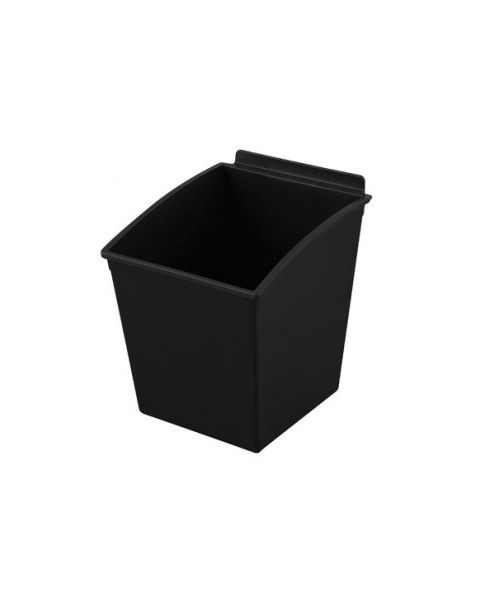 Plastboks, sort 14 x 17 x H19,1 cm. - t/ rillepanel