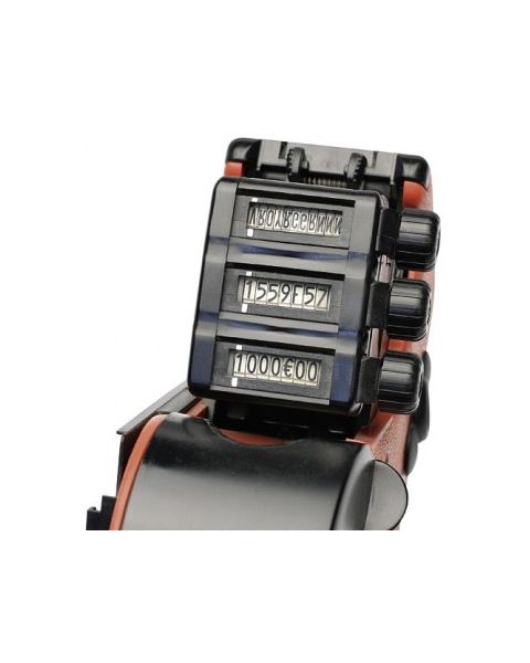 Prismærkepistol. 3 linier. RØD