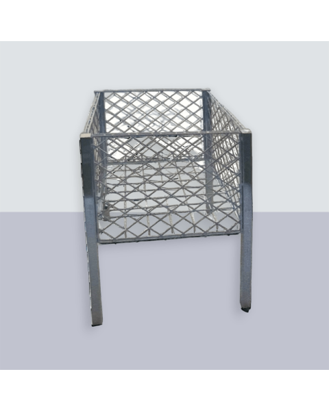 Trådgadekurve, 50 cm. med hjul