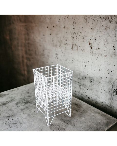 Varekurv - 43 x 43 cm, hvid. Nancy light