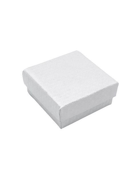 Smykkeæske. Hvid. 7,5 x 7,5 x H3,5 - 20 stk.