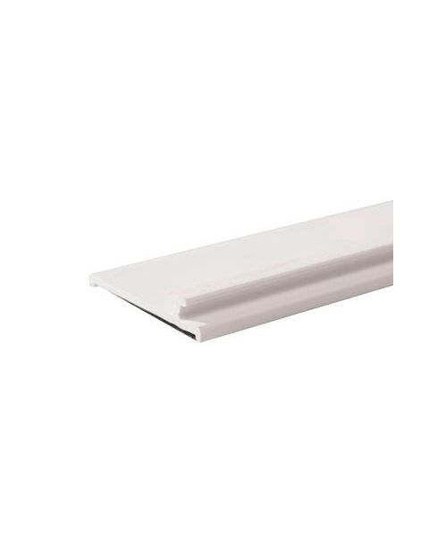 Vareskubber, forkant, hvid uden front. 1 mtr. Magnetskinne.