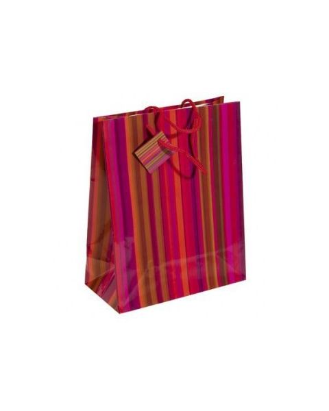 Papirspose med mønster - 26 x 12,7 x 32,4 cm. 20 stk.