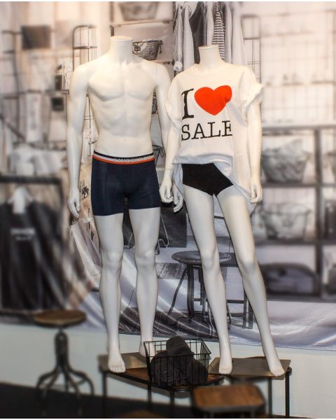 Basic herremannequin u/ hoved