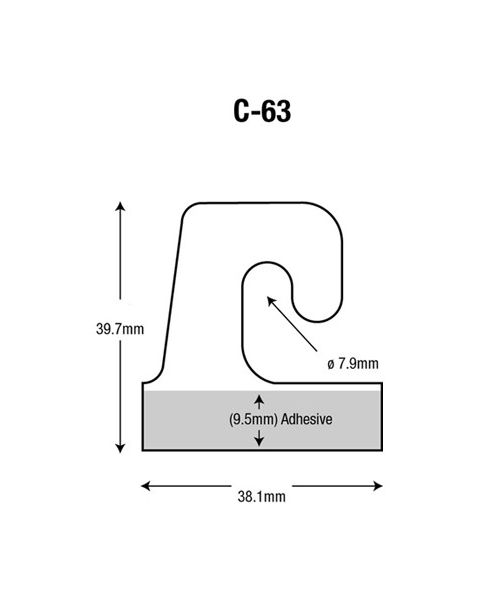 Hang-tabs - C-63 - 1.000 stk.