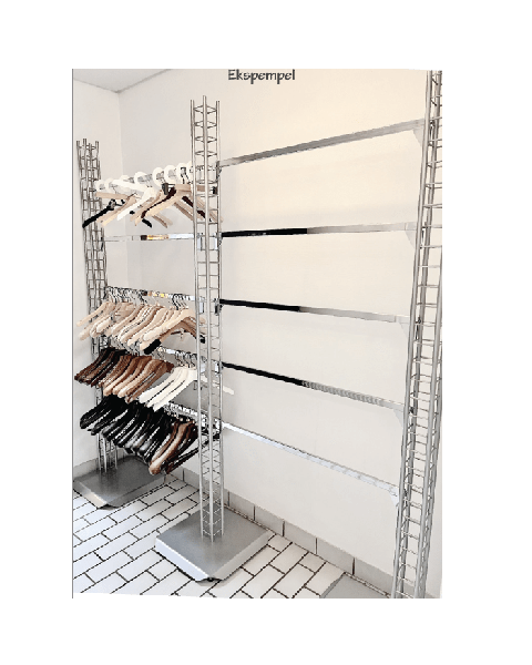 Flight bøjlestativ, H210cm B140cm- fod til center