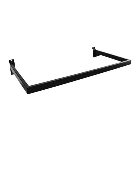 U-bøjlestang  t/ rillepanel - sort