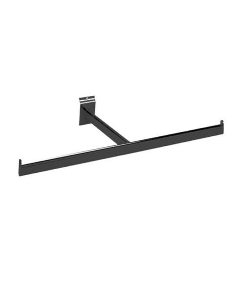 T-bøjlestang t/ rillepanel - Sort