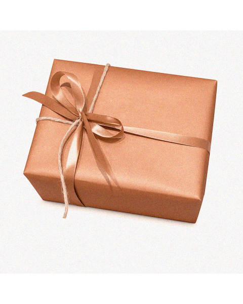 Gavepapir B 50 cm. Kobber, kraftpapir. 100 mtr.