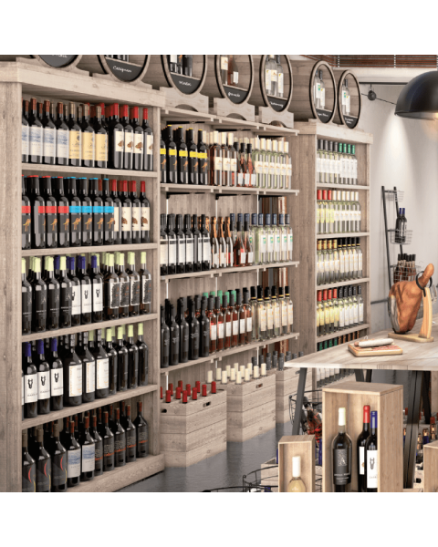 Reol m/ 5 hylder - Heritage 