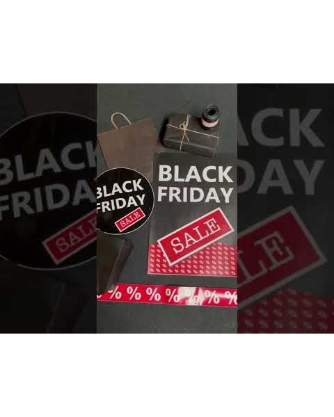 Vinduesstreamer m/ BLACK FRIDAY - 120 cm.