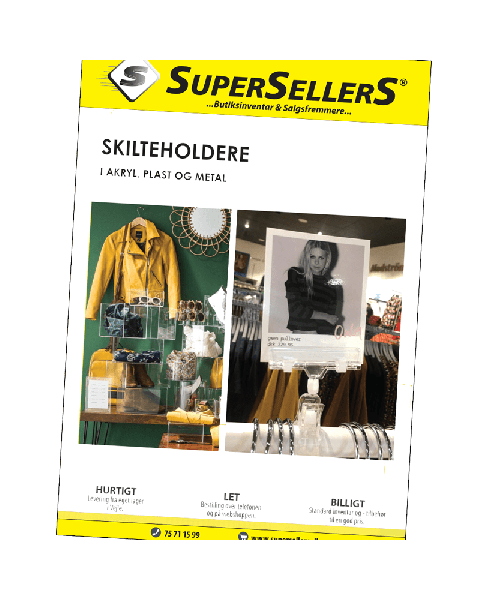 Katalog med skilteholdere