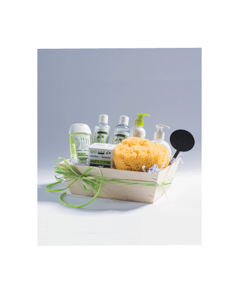 Gavekurv, rektangulær, natur, 19,5 x 29,5 x H9,2 cm