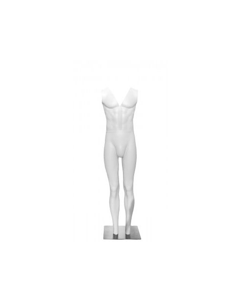 Fotomannequin. Hvid, herre. H 175 cm.