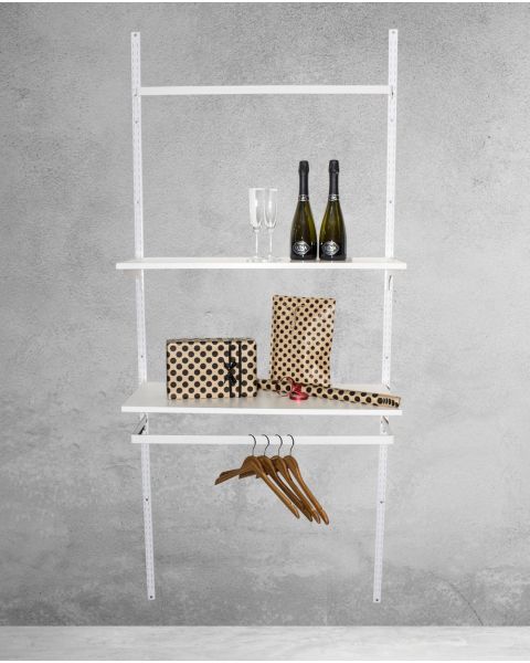 Vægskinne - Super-Skinne - Hvid