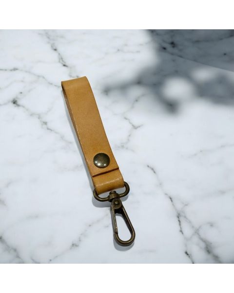 Læderstrop med karabinhage - natur