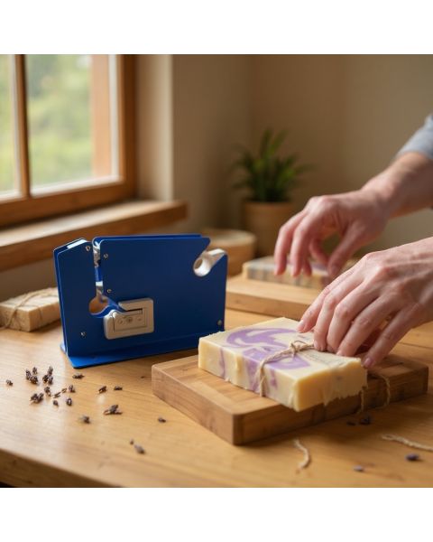 Poselukke maskine. Blå metal