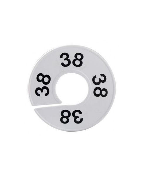 Rund størrelsesopdeler, hvid, str. Vælg størrelser