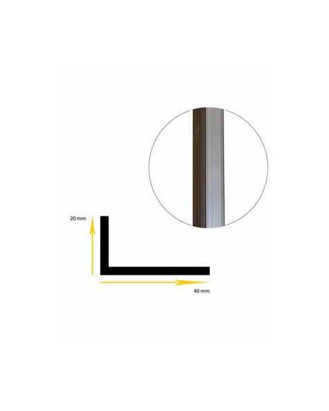 Sideliste Alu ( 40 x 20 mm.)