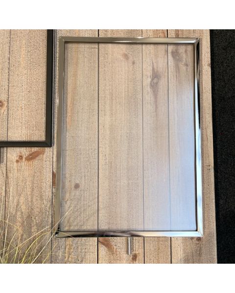 Skilteramme metal. M/ 8 mm gevind. Vælg størrelse