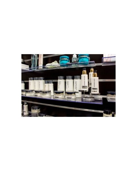 Skohylde / display (30 x 15 cm.) t/ rillepanel