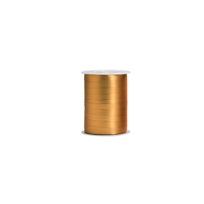 Gavebånd, mat metal guld, 10 mm, rulle med 250 m