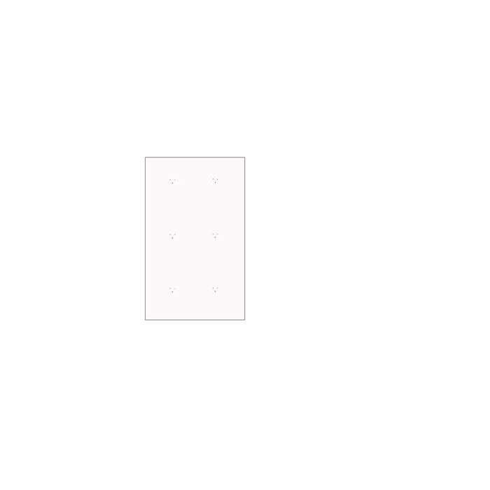 Hvid vægplade (80 x 120 cm.)