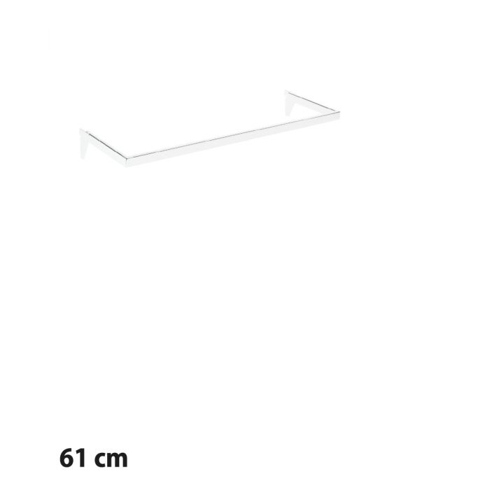 U-bøjlestang (61 cm) t/ 12 mm. - Hvid