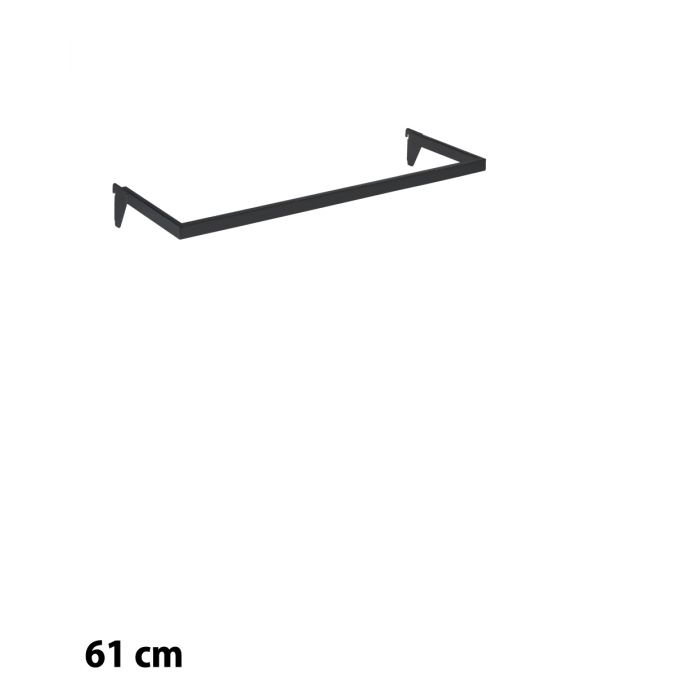 U-bøjlestang (61 cm) t/ 12 mm. - Sort