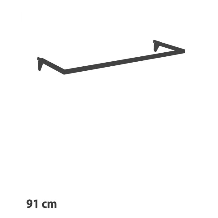 U-bøjlestang (91 cm) t/ 12 mm. - Sort