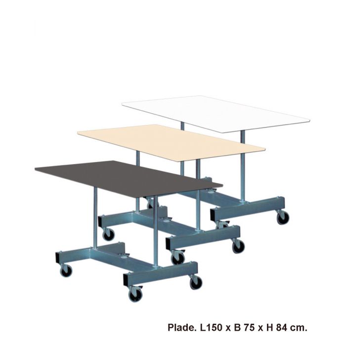 Oplægsbord til fremvisning af varer udenfor din butik.
Oplægsbordet kan fås med grå, ahorn eller hvid melamin bordplade.

Mål:
L 150 cm. x B 74 cm. x H 84 cm.

Vælg farve





Galvaniseringen er lidt ujævnt og derfor er serien nedsat.