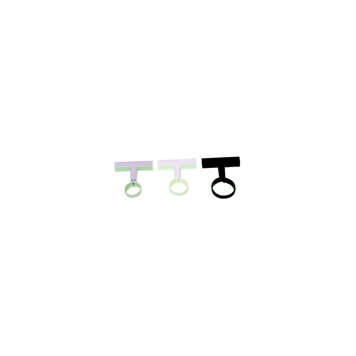 Plastic Tube clip with T-connector with Ø 32 mm.