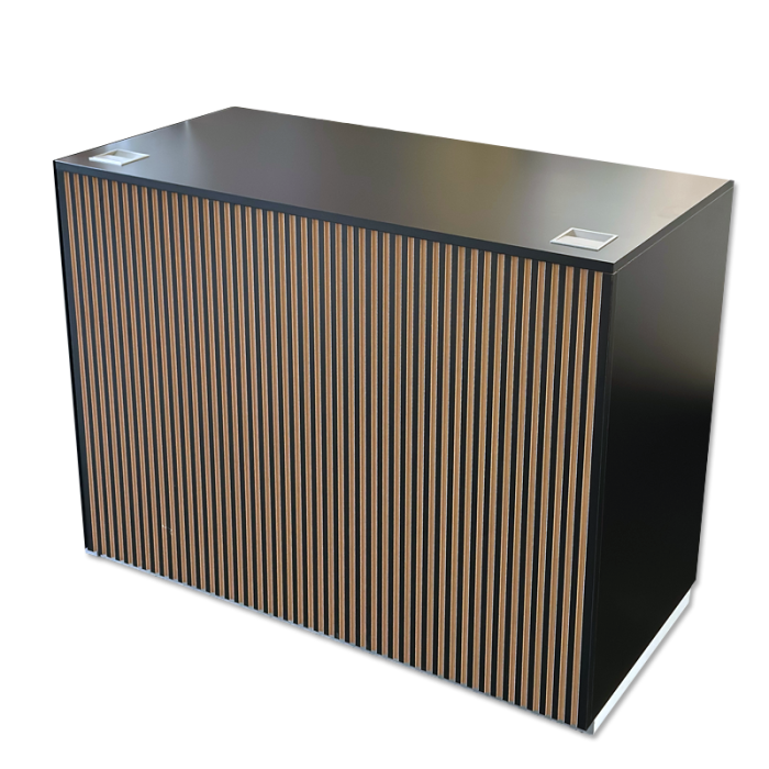 Disk Sort 120 x 60 x H90 cm med skuffe og hylde DEMO
