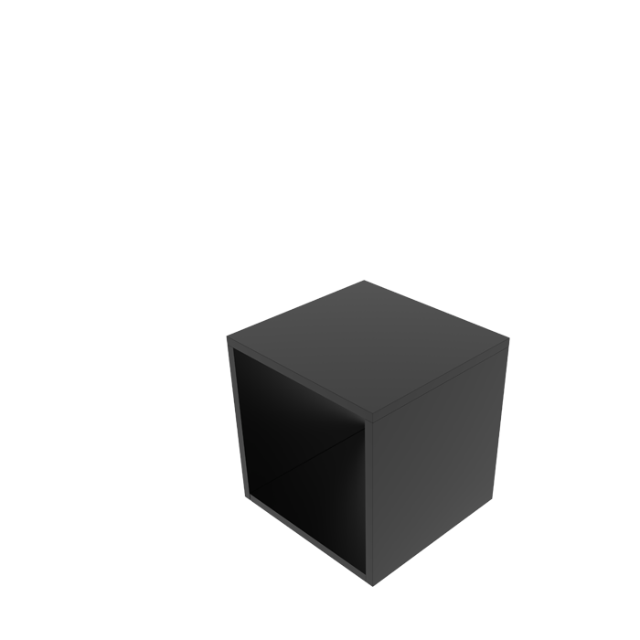 Dekorations Kube B40 - Sort.