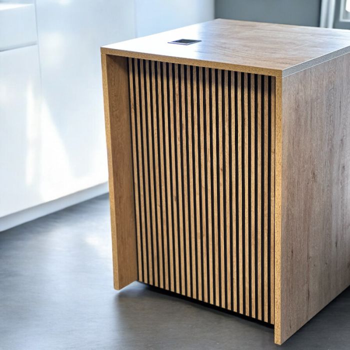 Disk naturfarve 70 x 70 x H90 cm med skuffe DEMO

