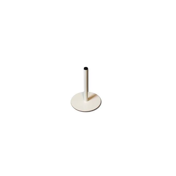 White metal stand for polystyrene heads
