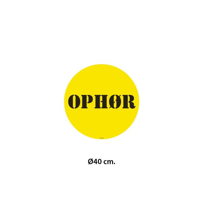 Poster - OPHØR - Ø40 cm.